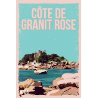 Lot de 5 Affiches Côte de granit rose